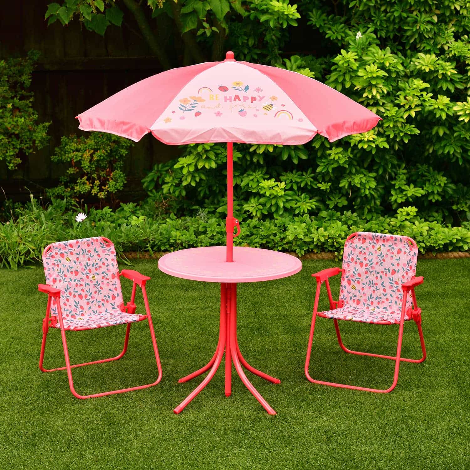 Children's Patio Set 4pc Unicorn Garden Furniture B&M