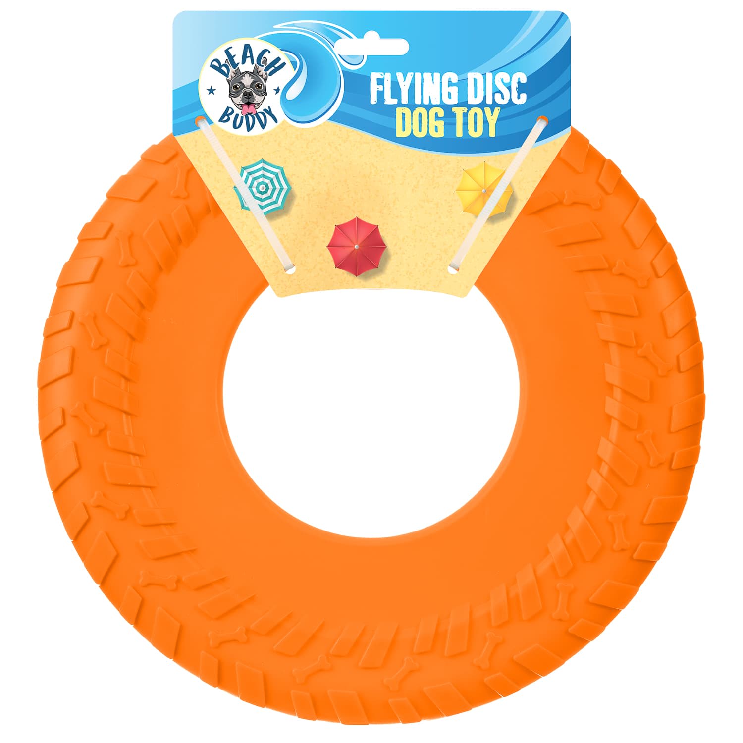 Flying Disc Dog Toy Orange l Pets B&M