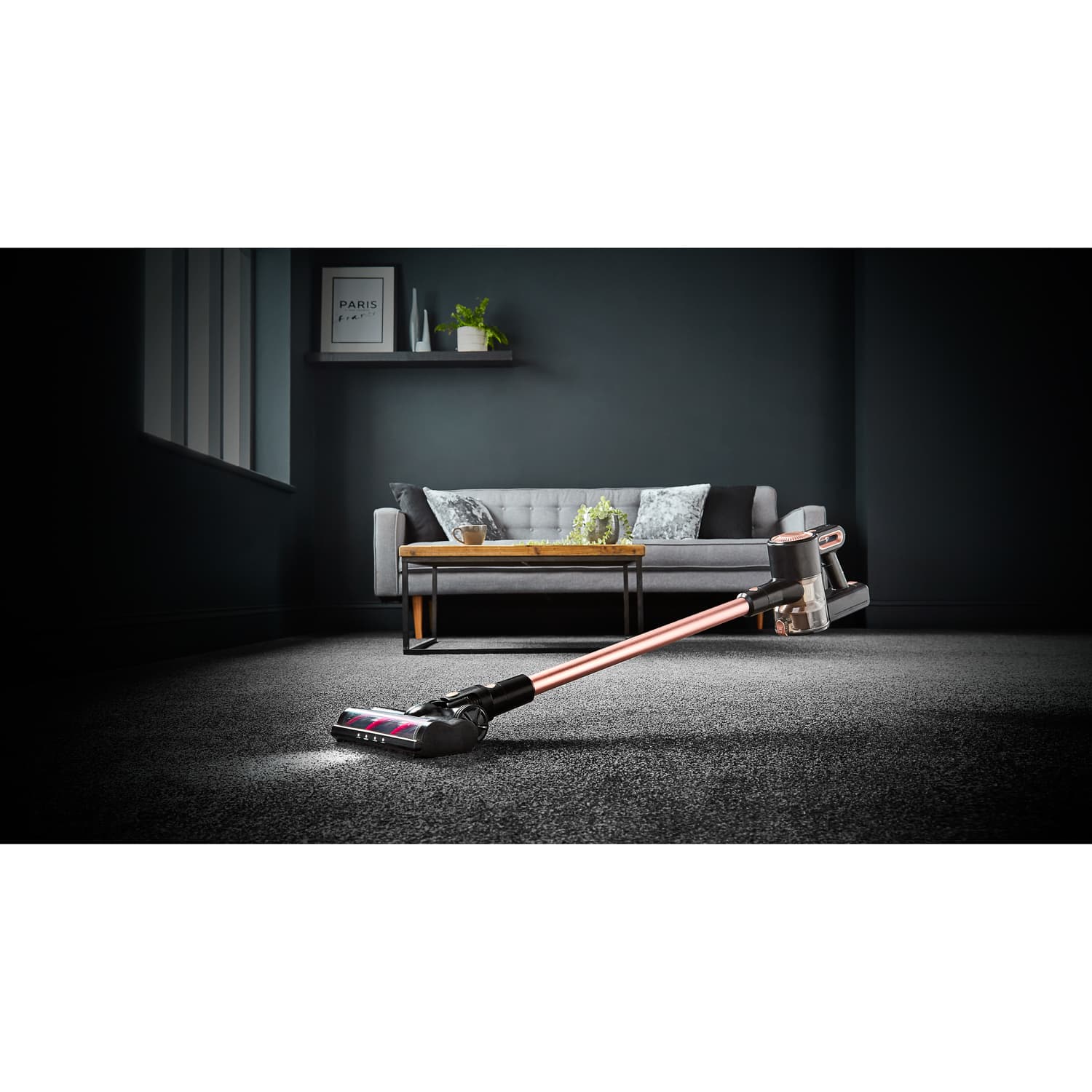 Goodmans 3 in 1 Cordless Vacuum Rose Gold Vacuum Cleaners B&M