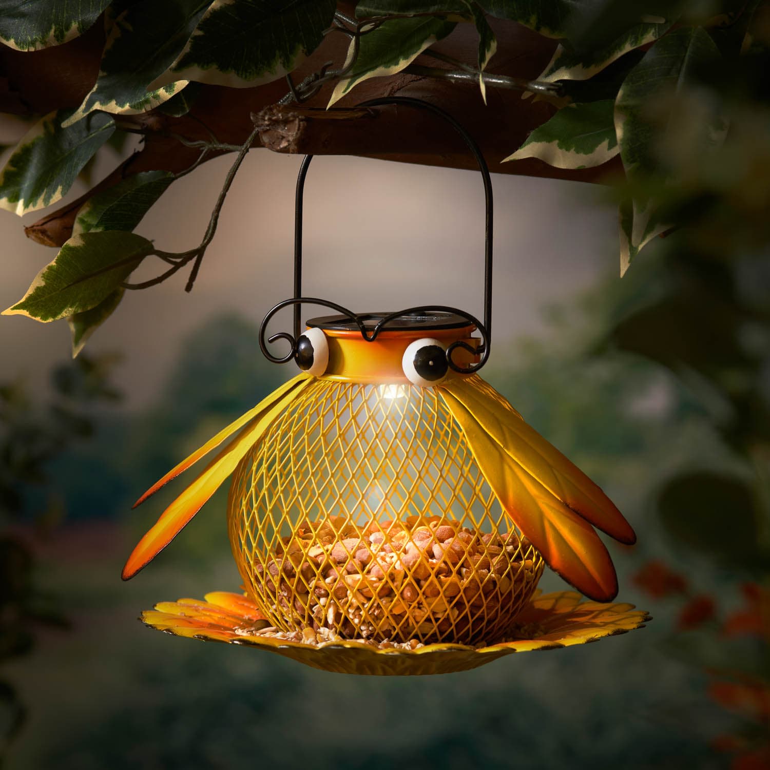 Offer BMStores Solar Peanut Bird Feeder Bee BMStores