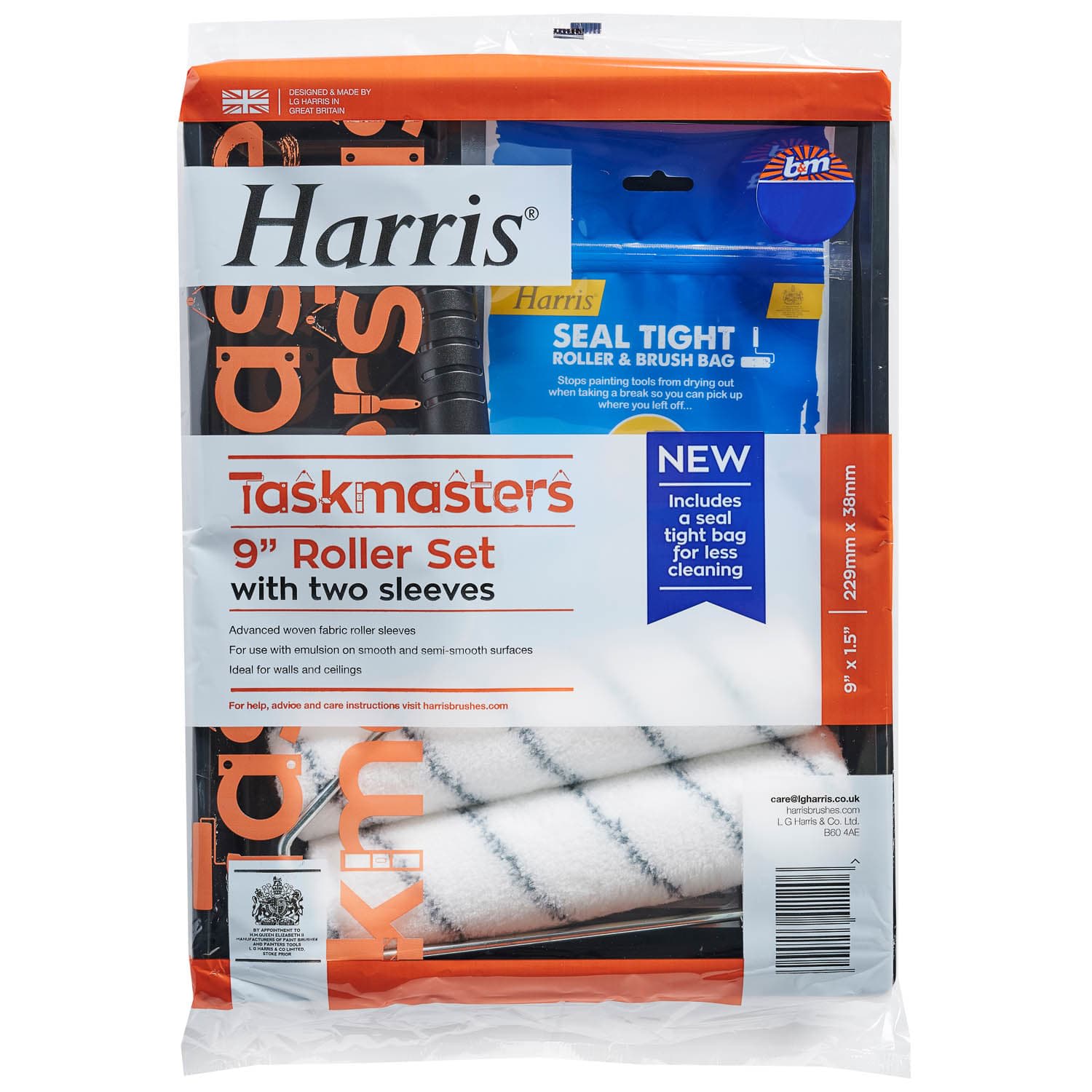 Harris Taskmasters 9" Roller Set Decorating Tools B&M stores