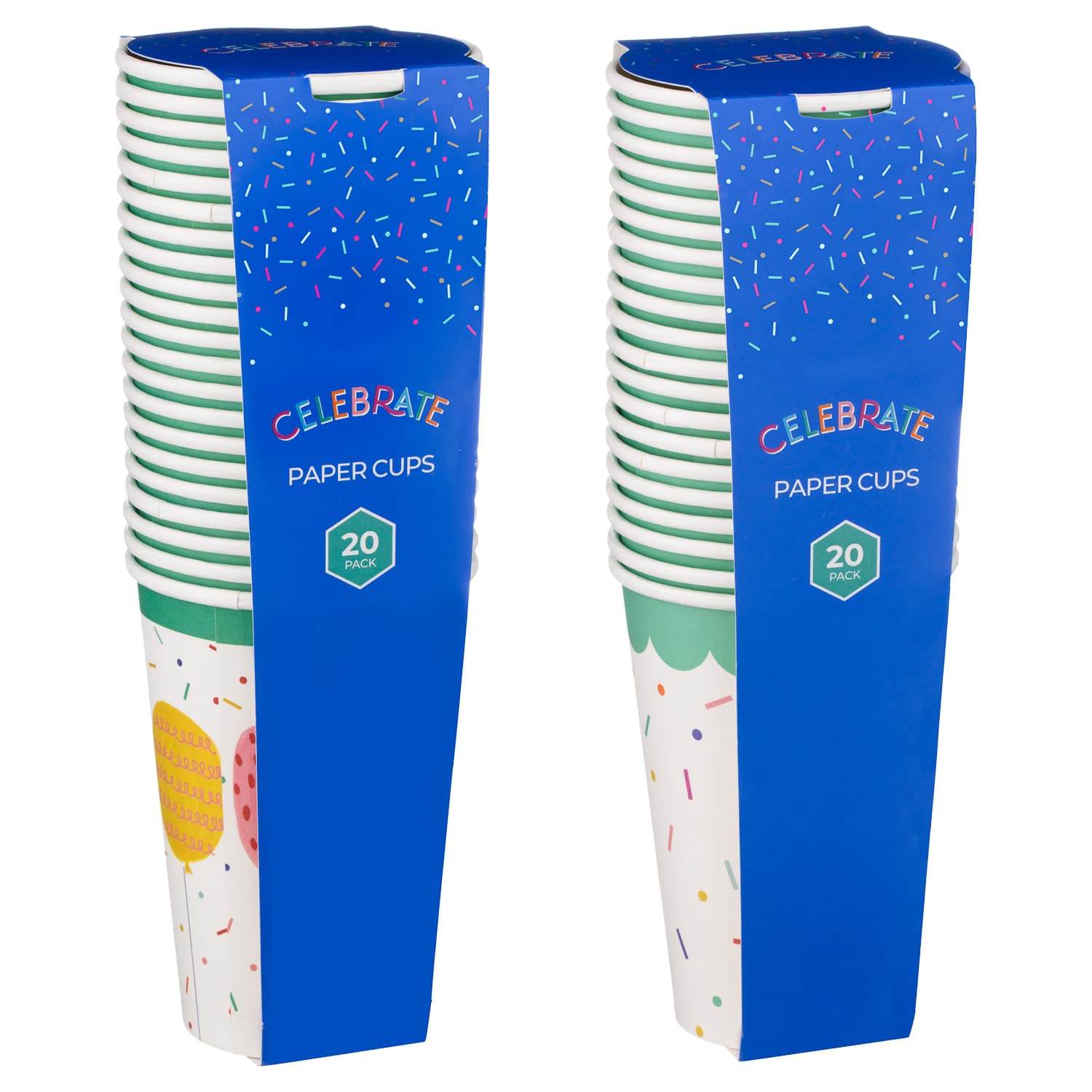 Party Paper Cups 20pk - Balloons | Partyware - B&M Stores