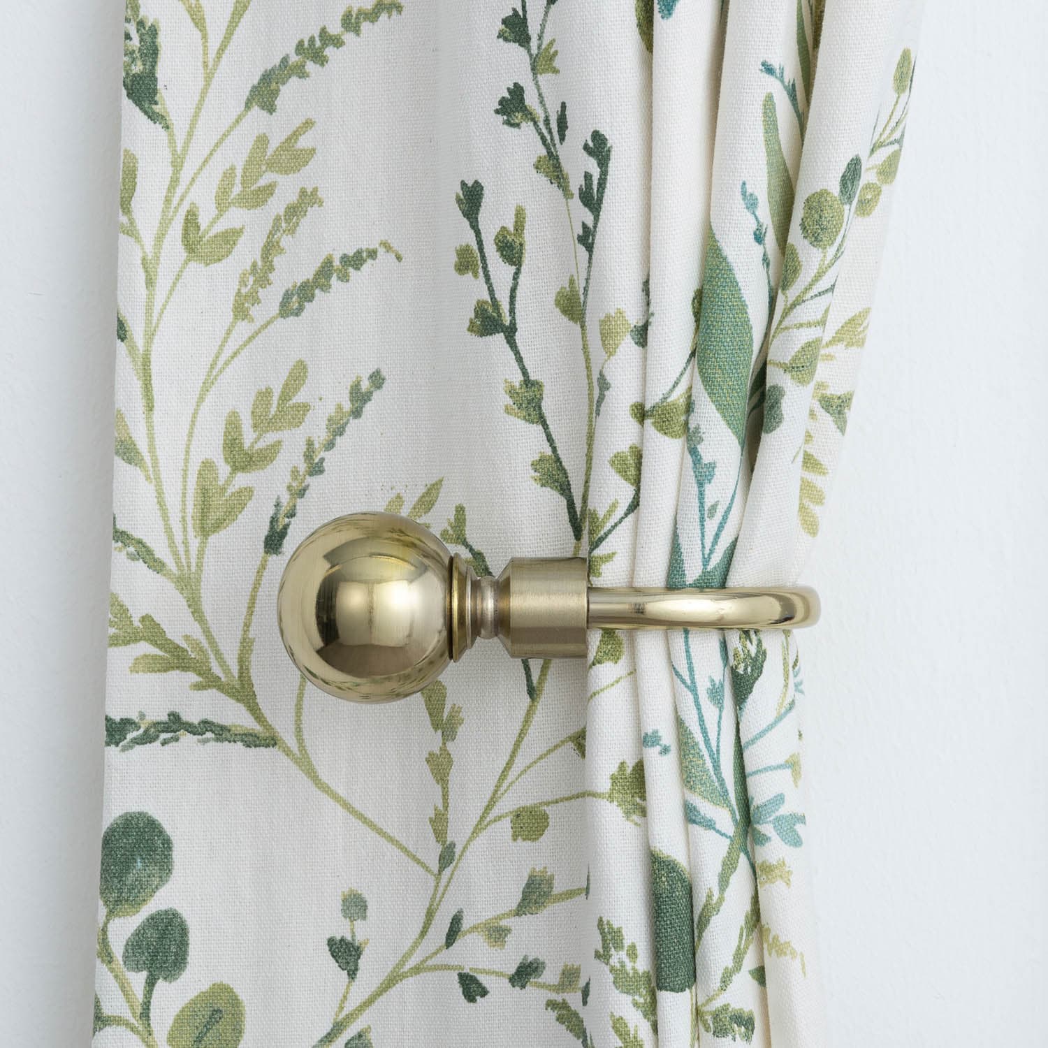 Shiny Gold Orb Curtain Hold Backs 2pk Curtains & Poles B&M Stores