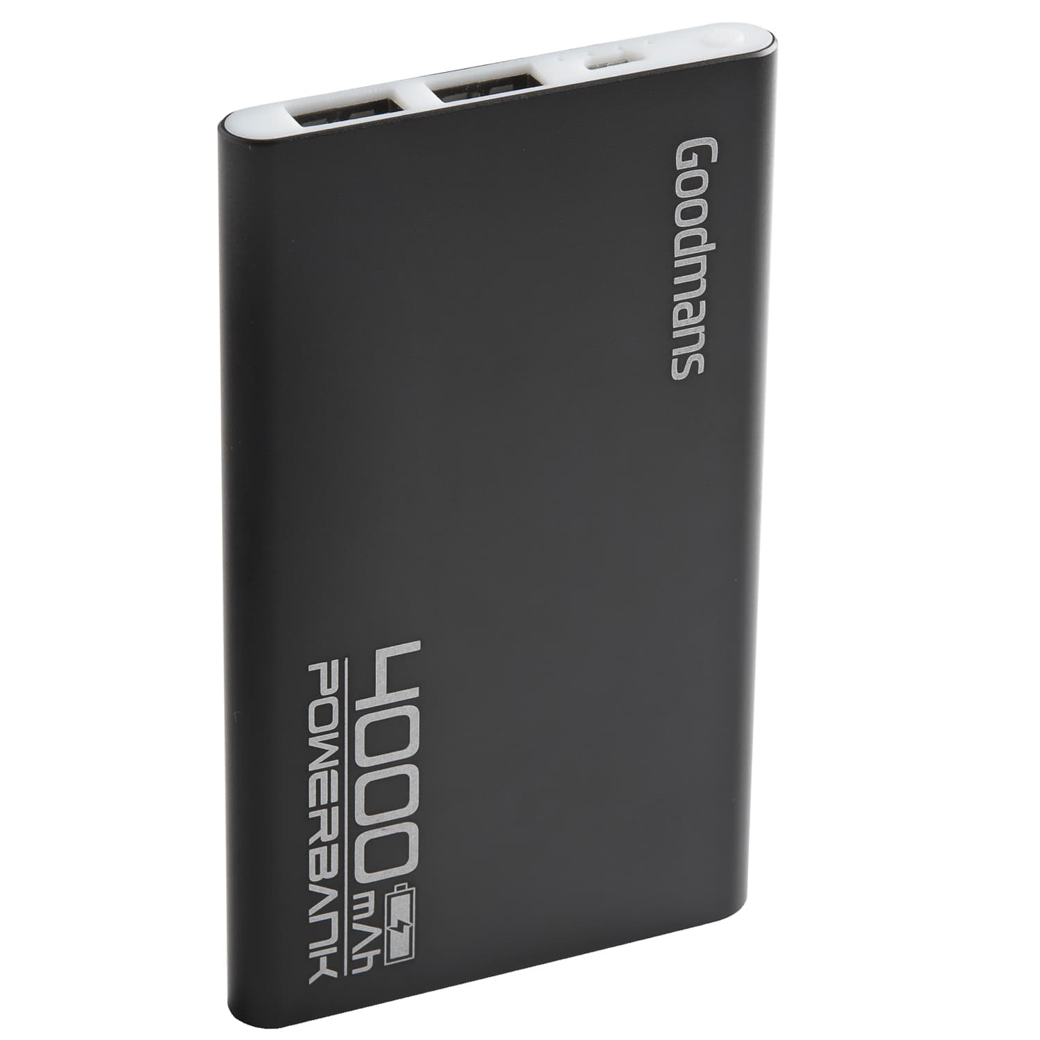 Goodmans Power Bank 4000mAh - Black | Power Banks - B&M