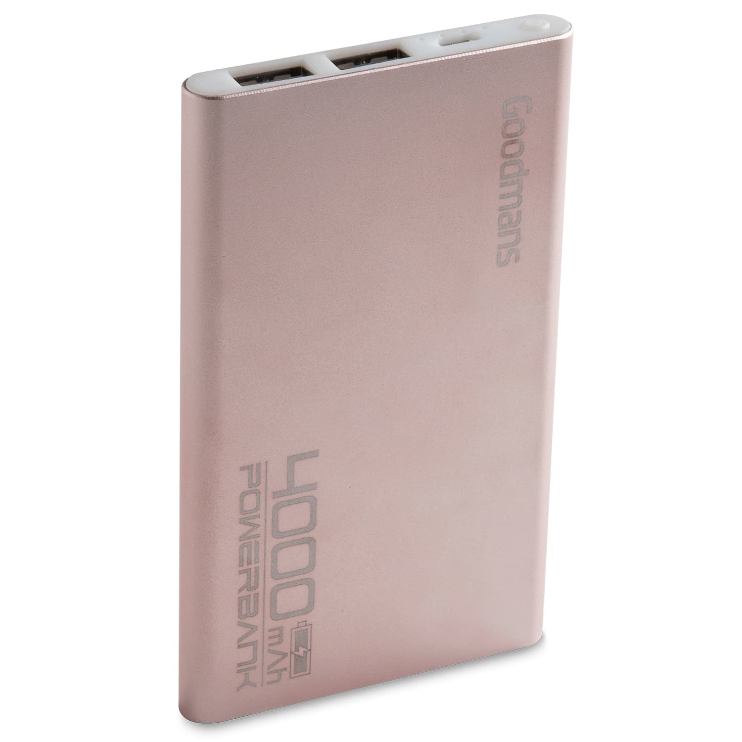 Goodmans Power Bank 4000mAh - Rose Gold | Power Banks - B&M