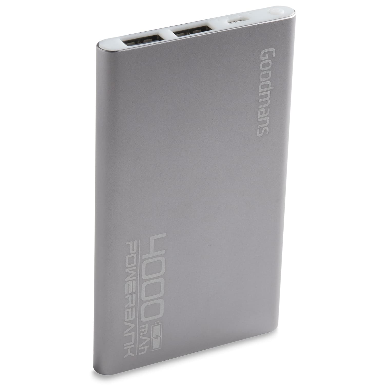 Goodmans Power Bank 4000mAh - Space Grey | Power Banks - B&M