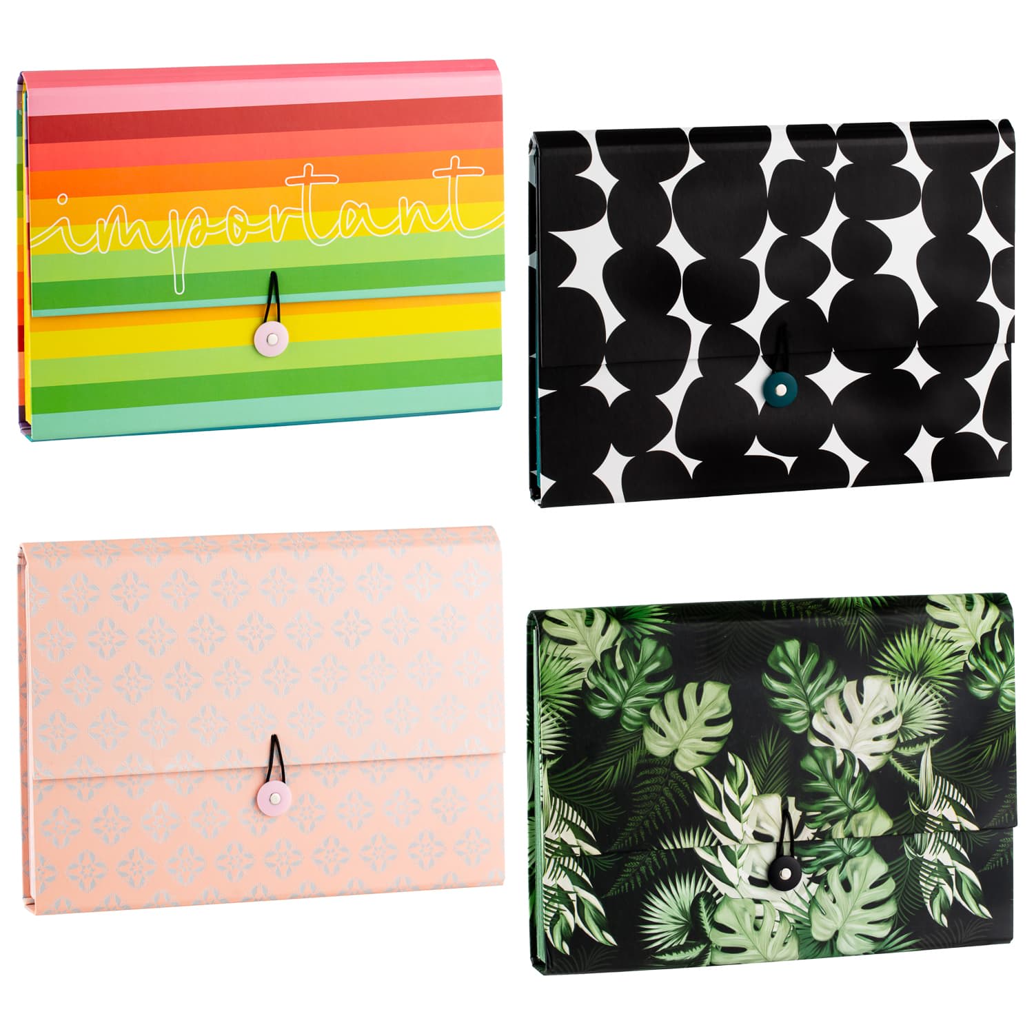 Fashion Home File Mono Stationery B&M