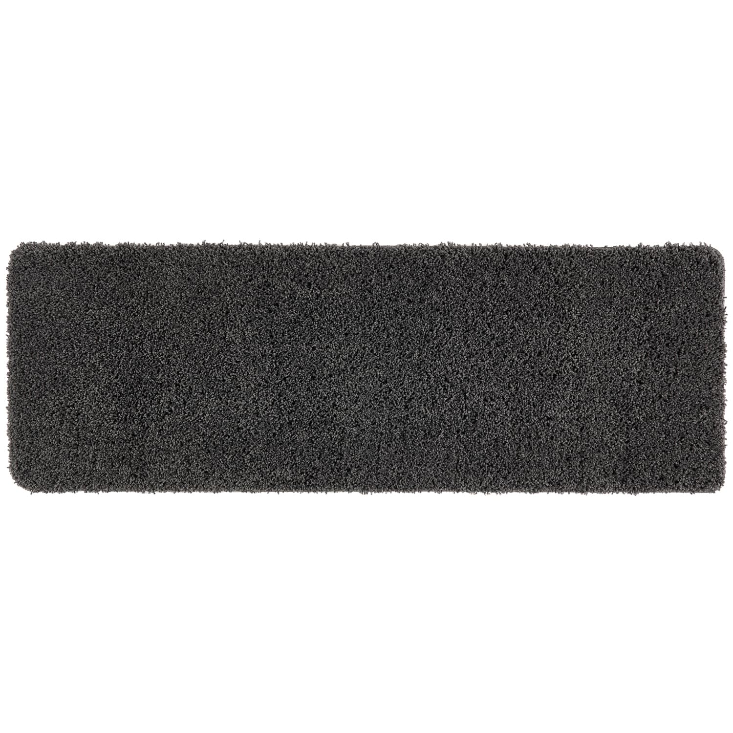 Buddy Plain Shaggy Grey Runner Doormat Doormats B&M Stores