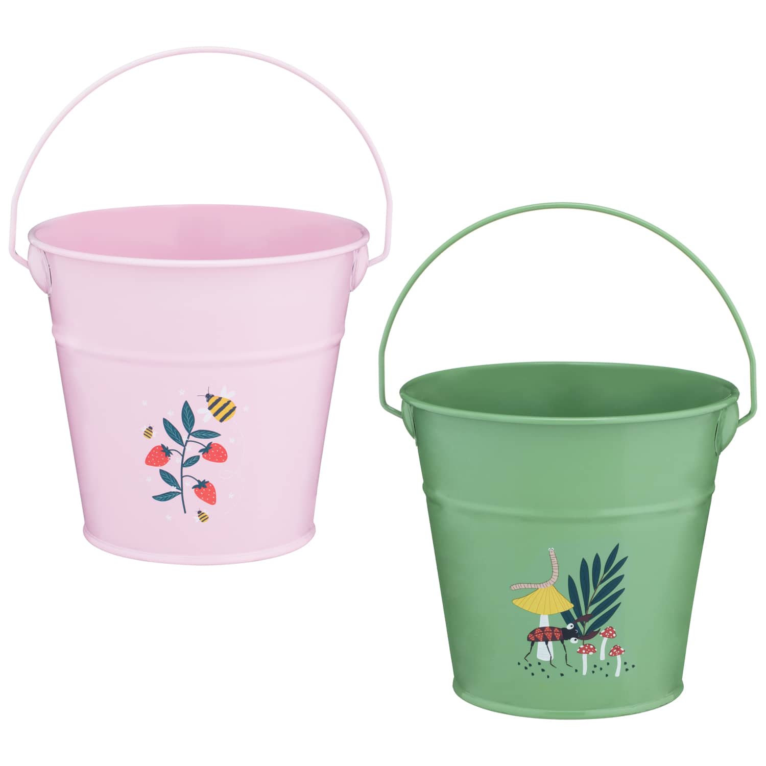 Gardening Bucket Pink Garden Care Planters B&M Stores