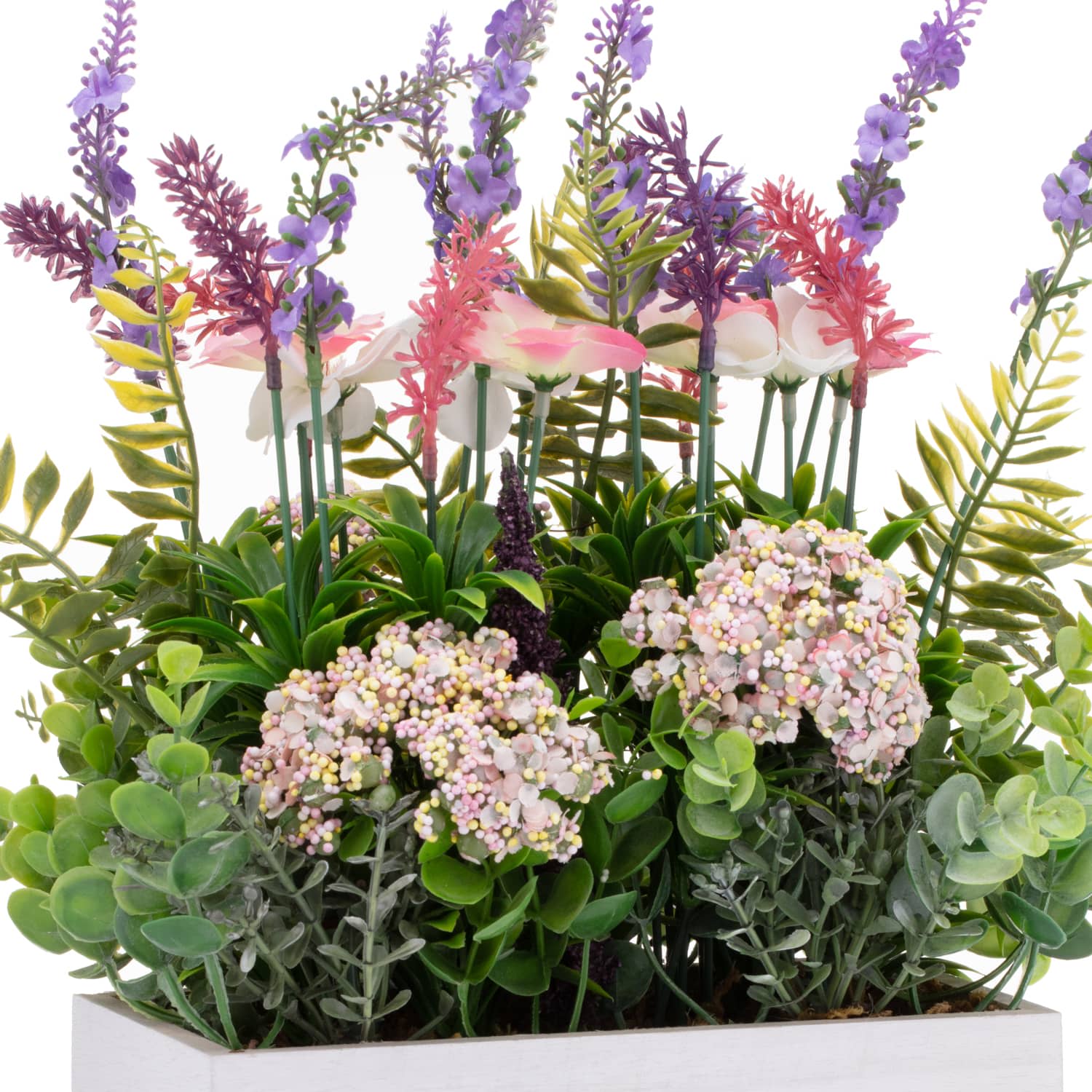 Floral Window Box Mixed Artificial Flowers B&M Stores