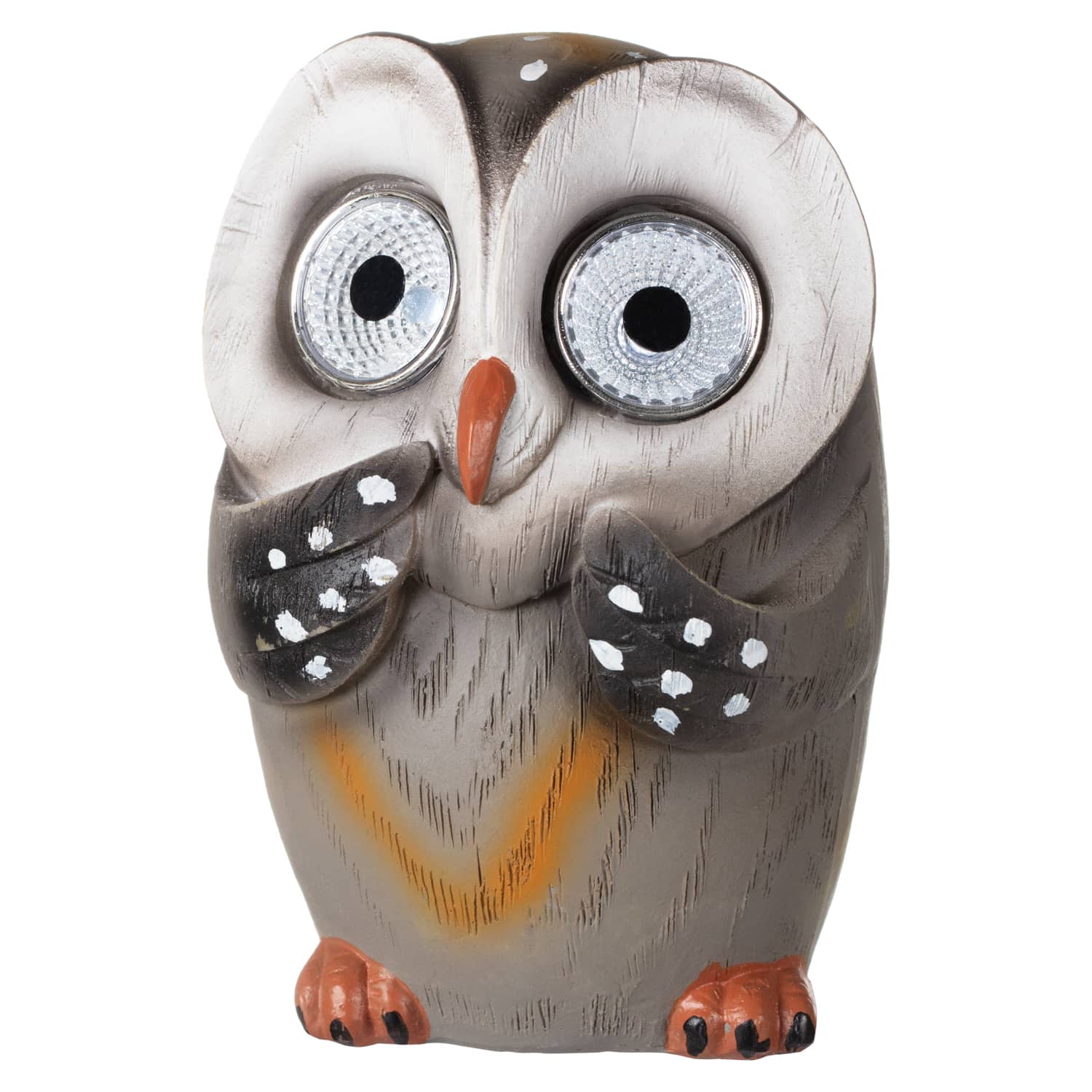 Garden Animal Ornament With Solar Powered Eyes Owl B&M Stores