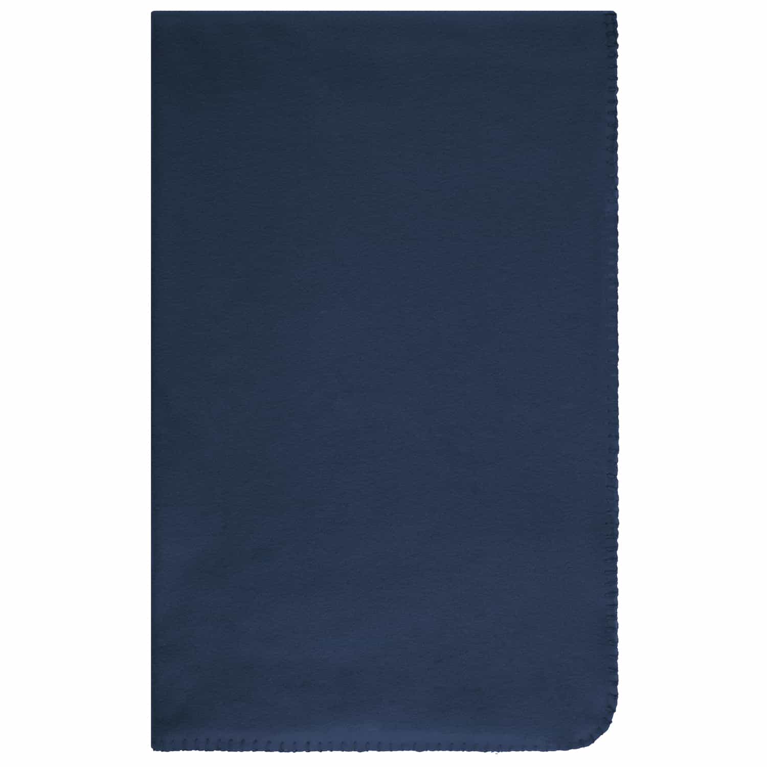 Simply Navy & Gingham Polar Fleece Throw 2pk Throws B&M