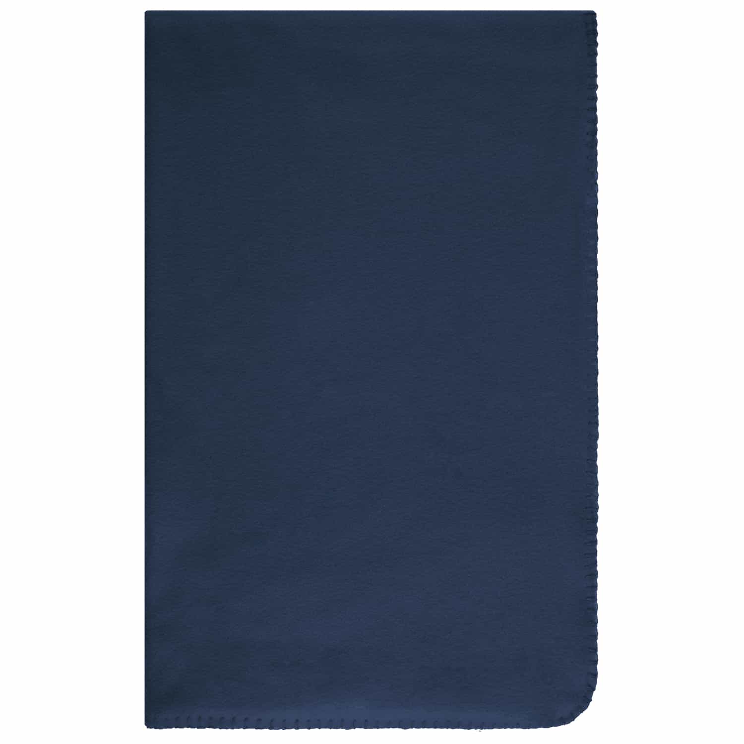 Simply Navy & Grey Polar Fleece Throw 2pk Throws B&M