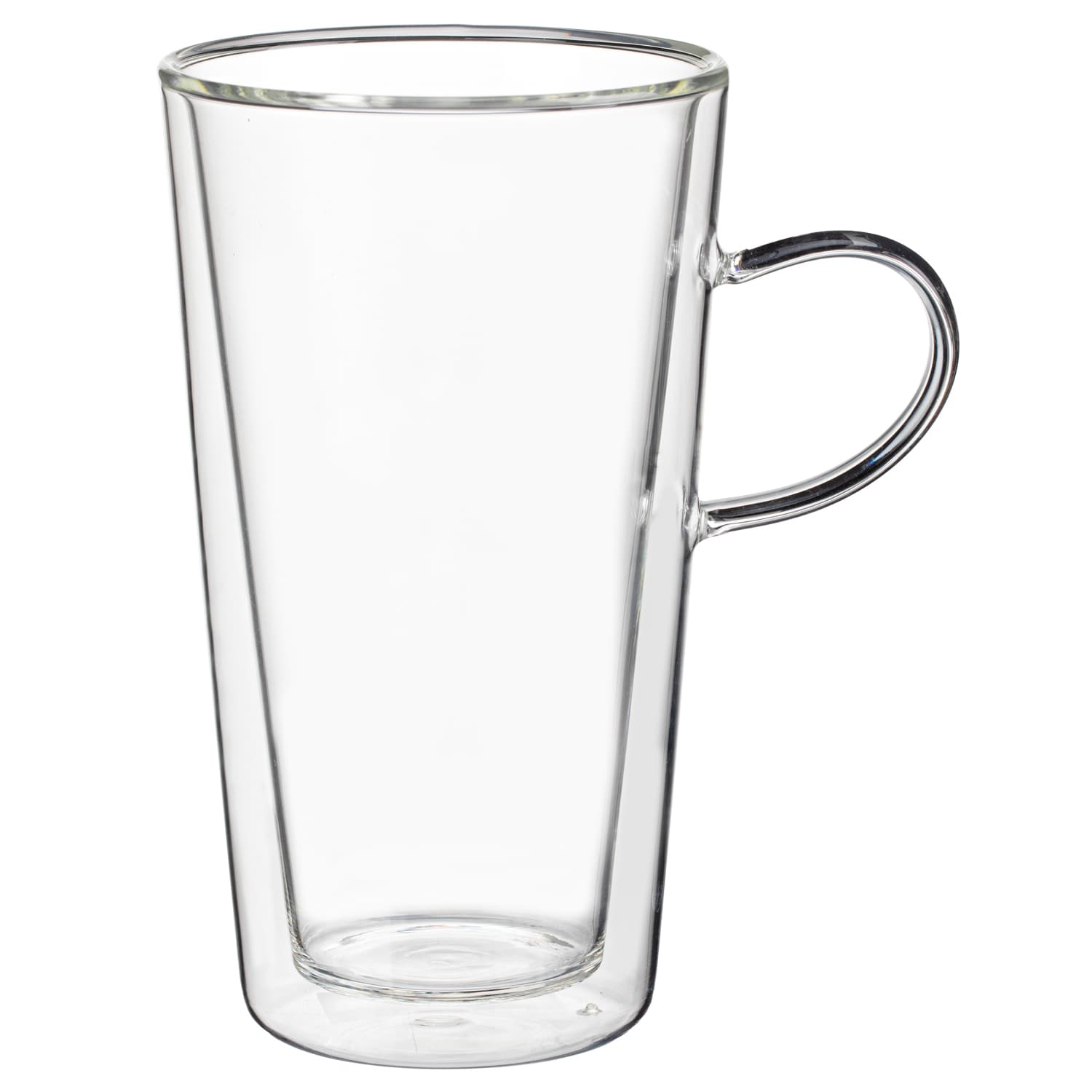 Double Walled Glass Latte Mug Mugs B&M Stores