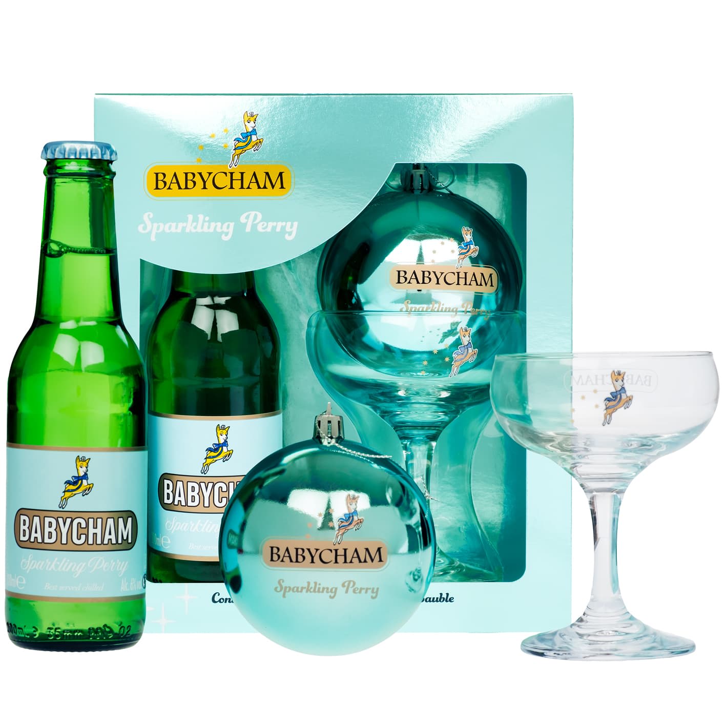 Babycham Glass Pack Necklace And Perry Cider, 52 OFF