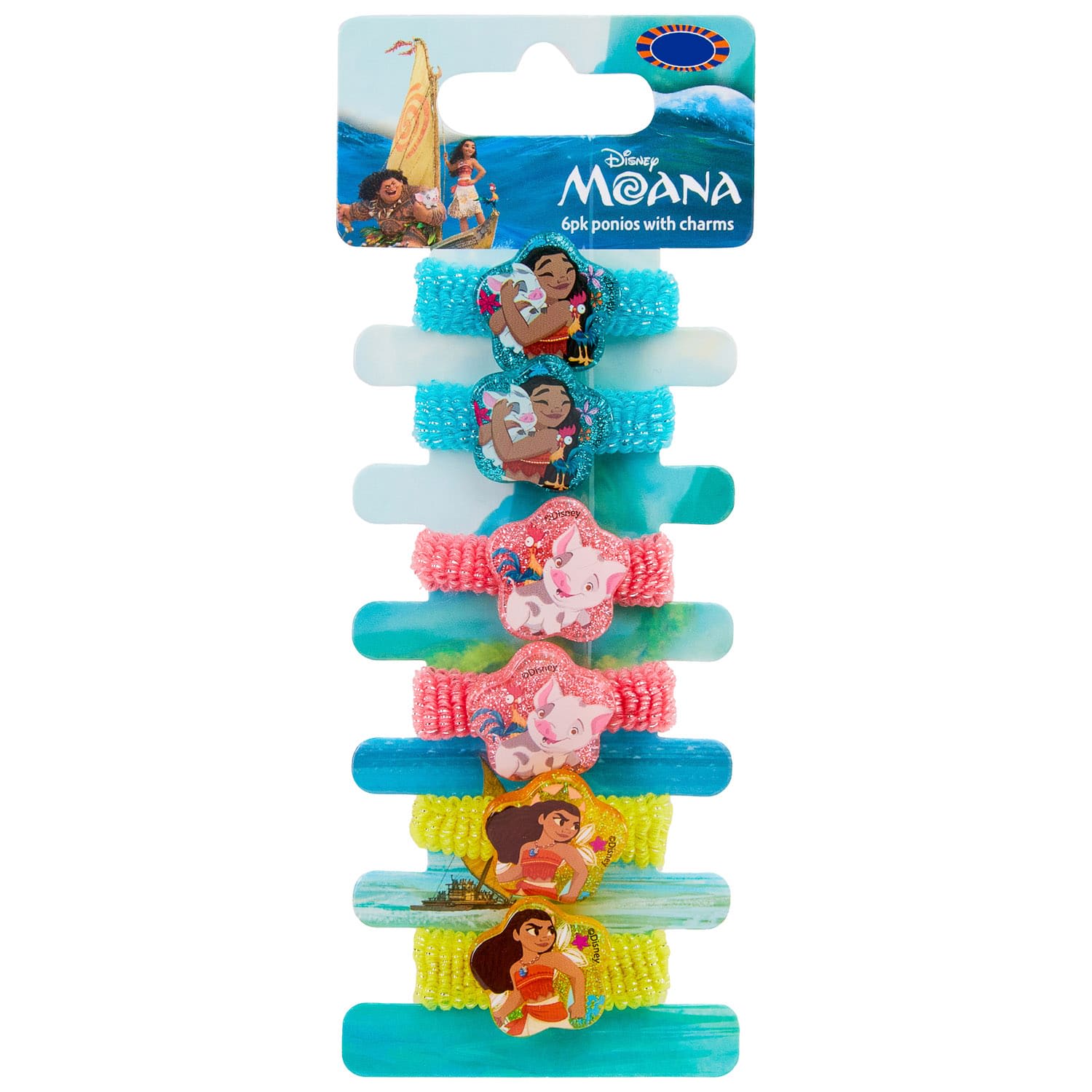 Moana Ponios with Charms 6pk | Hair Accessories | B&M