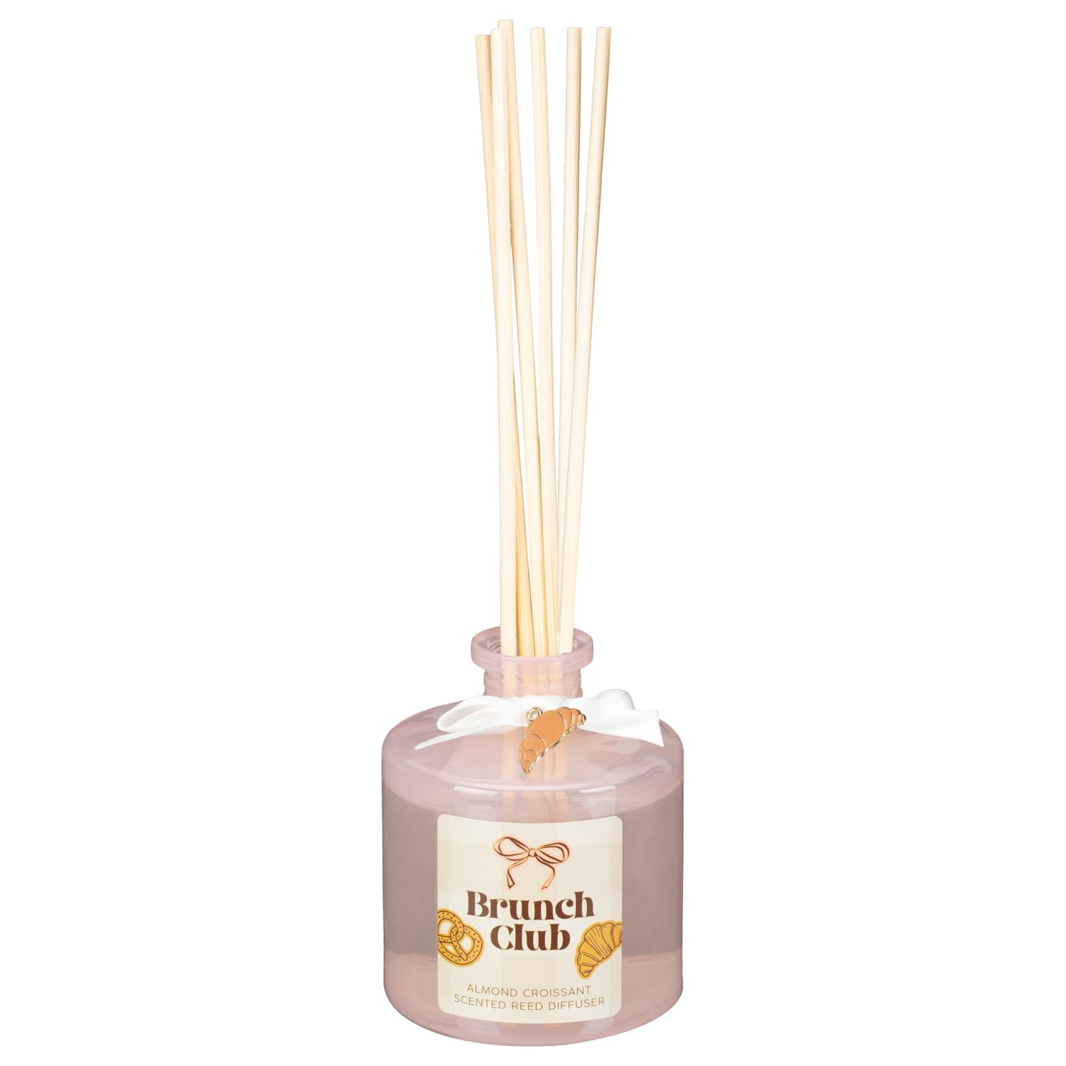 Brunch Club Almond Croissant Scented Reed Diffuser 100ml - Pink
