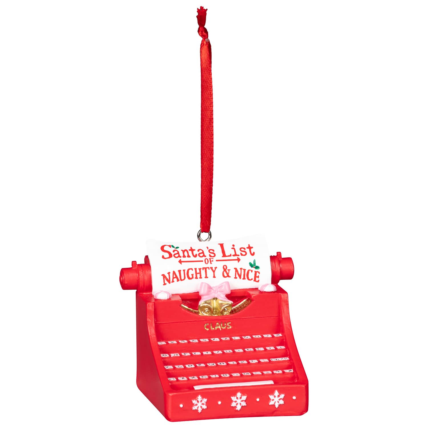 Merry Making Resin Tree Decoration - Typewriter