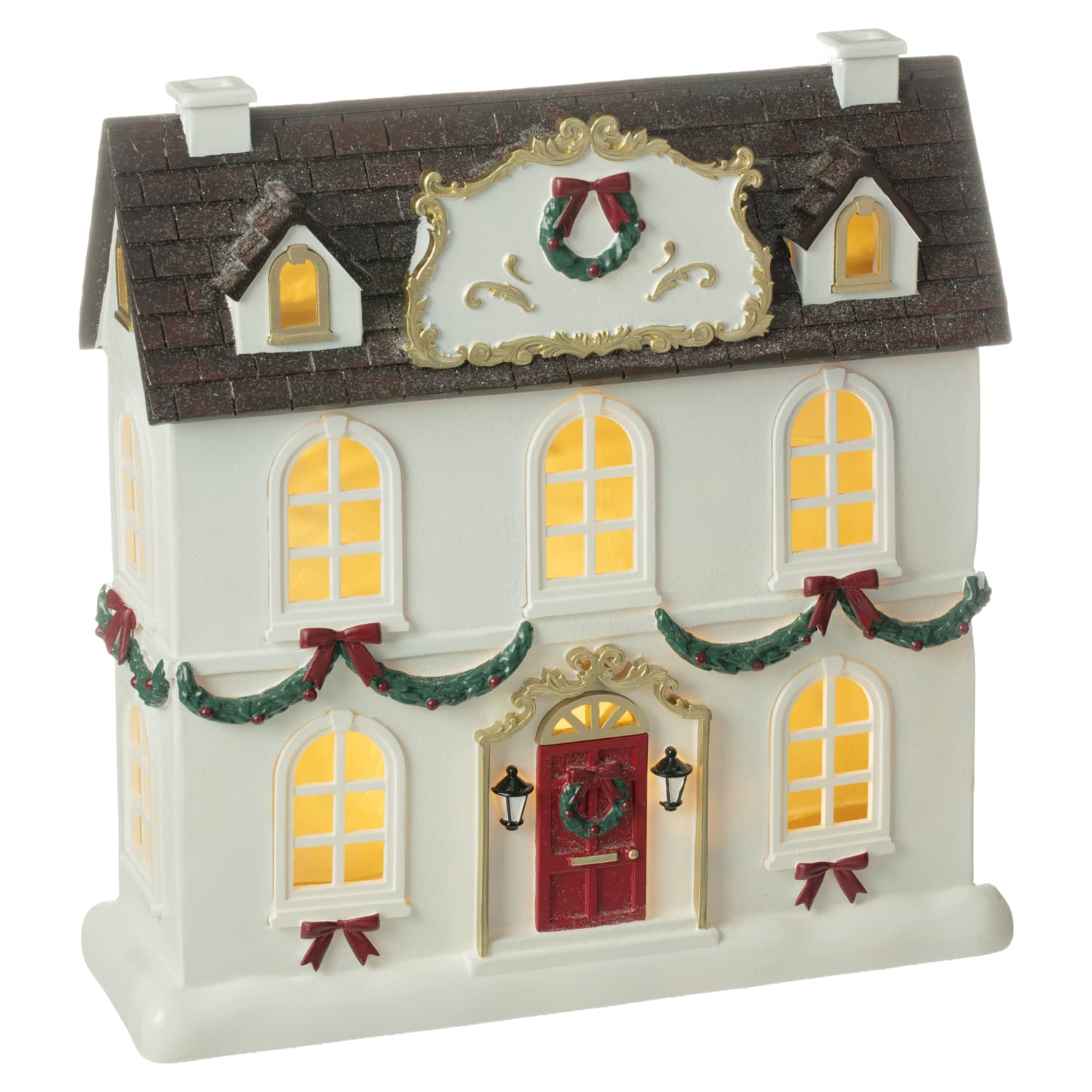 Large Traditional Light Up Festive House
