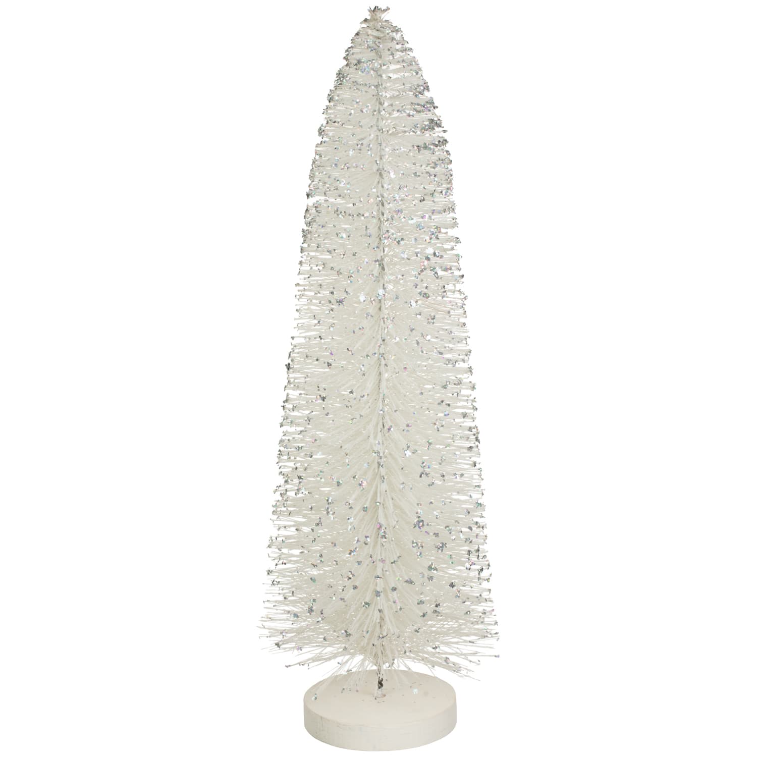 Iridescent Tipped White Bristle Tree 82cm
