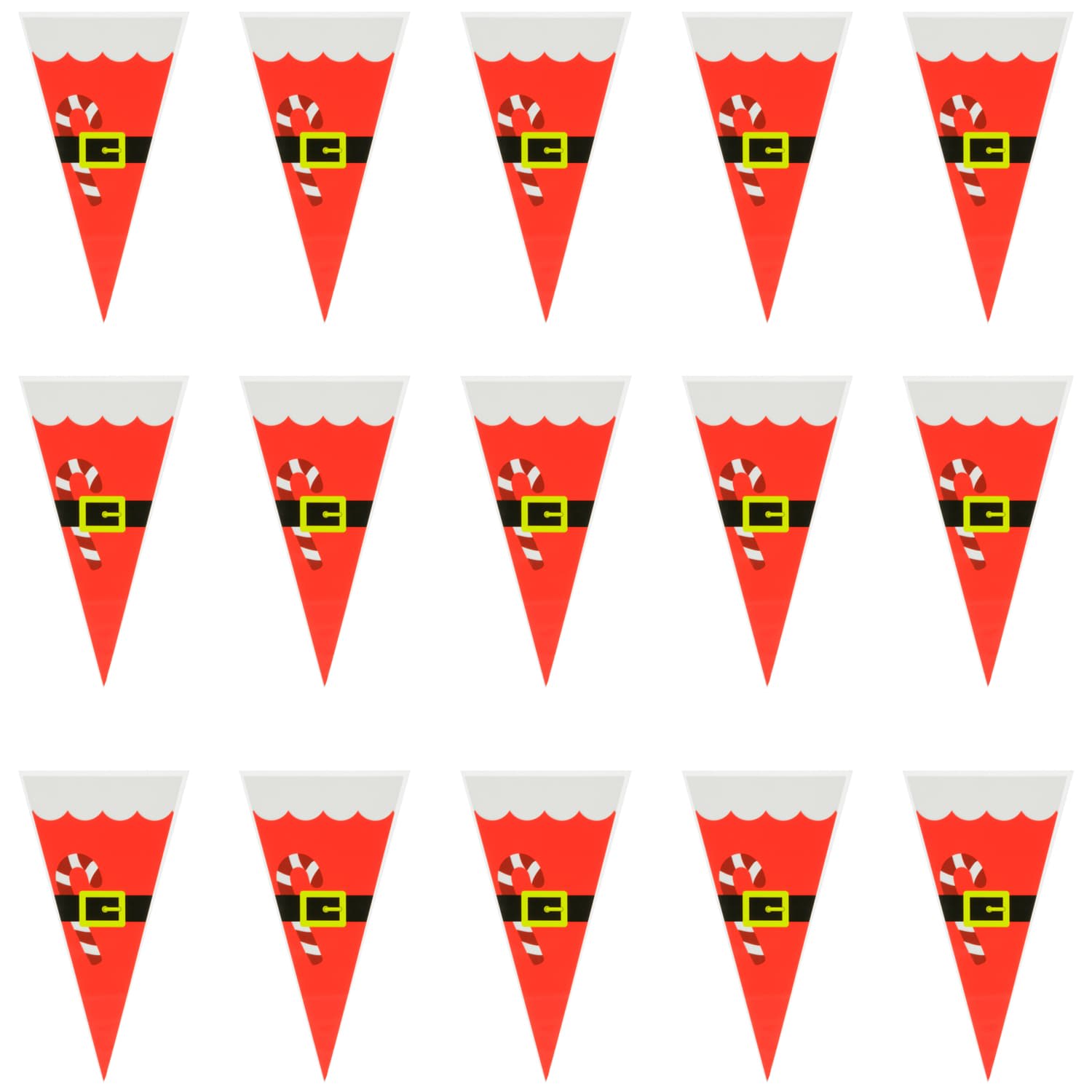Merry Making Christmas Treat Bags 15pk - Red