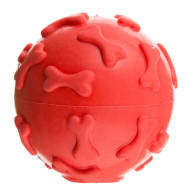 Dog Treat Snake Pets Treats Toys B M Squeaky Rubber Dog Ball Red