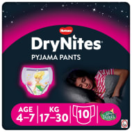 Huggies  Bedwetting Pyjama Pants Girl - Age 4-7 17-30kg