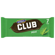 Mcvitie's Club Mint Biscuit Bars 7X22G