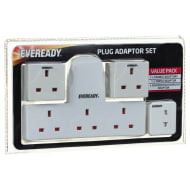 Eveready 20M Range Remote Control Mains Sockets Control up to 4 Plugs 2PK NEW UK