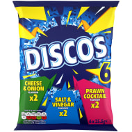 Discos Variety Multipack Crisps 6x25.5g