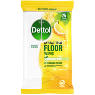 Dettol Antibacterial Floor Wipes 25pk - Lemon & Lime