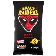Space Raiders Beef Multipack Crisps 6x13g