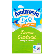Ambrosia Light Low Fat & Reduced Sugar Custard Dessert Carton 1kg