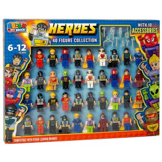 Brick by Brick Heroes Figure Collection 40pk