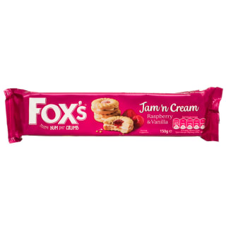 Fox's Jam 'n' Cream - Raspberry & Vanilla 150g