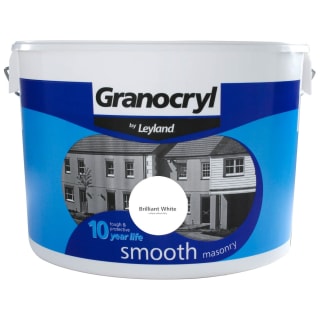 Granocryl Smooth Masonry Paint - Brilliant White 10L