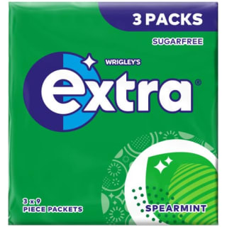 Wrigley's Extra Chewing Gum Spearmint 3pk