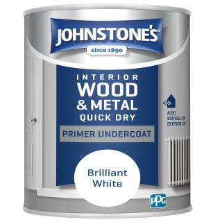 Johnstone's Paint Quick Dry Primer Undercoat - Brilliant White 750ml