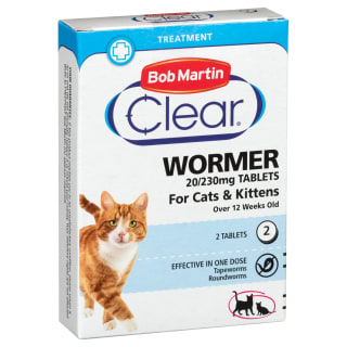 Bob Martin Wormer 2pk - Cat & Kitten