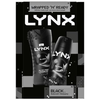 Lynx Black Body Wash & Spray Set 2pcs