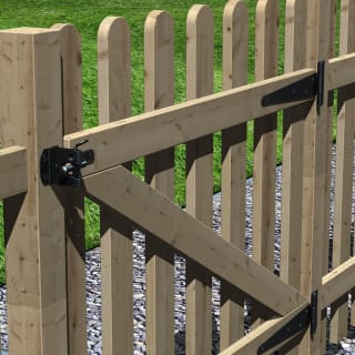 Round Top Palisade Gate 0.9m