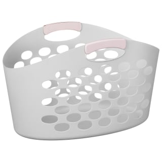 Large Oval Flexi Laundry Basket - Grey