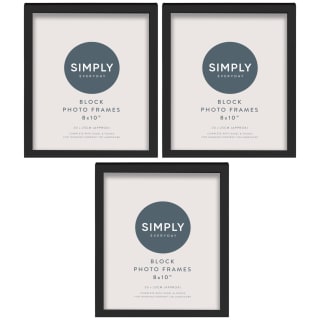 Simply Everyday 8 x 10&quot; Block Frames 3pk - Black