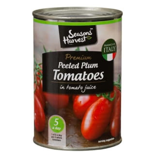Seasons Harvest Premium Peeled Plum Tomatoes 400g