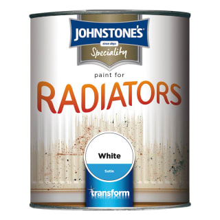 Johnstone's Paint For Radiators - White Satin 750ml