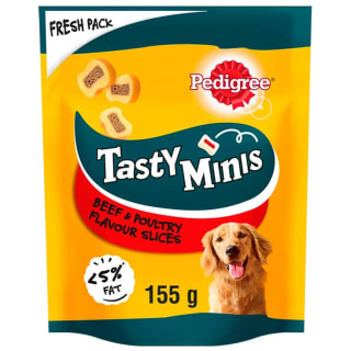 Pedigree Tasty Bites Chewy Slices - Beef 155g