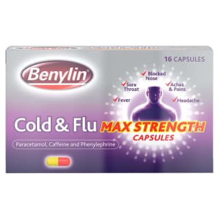 Benylin Cold & Flu Max Strength Capsules 16pk