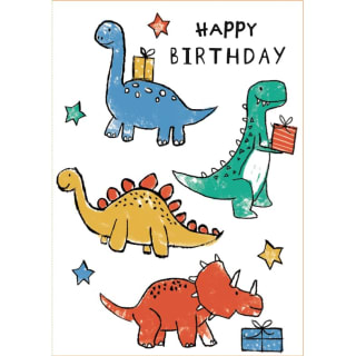 Dinosaur Birthday Card