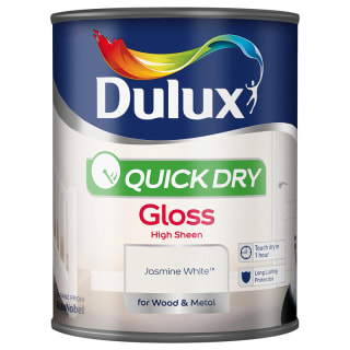 Dulux Quick Dry Gloss - Jasmine White 750ml