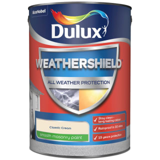 Dulux Weathershield Smooth Masonry Classic Cream 5L